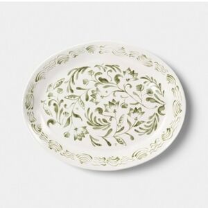 Threshold 15"x12" Aralia Platter Hand Painted